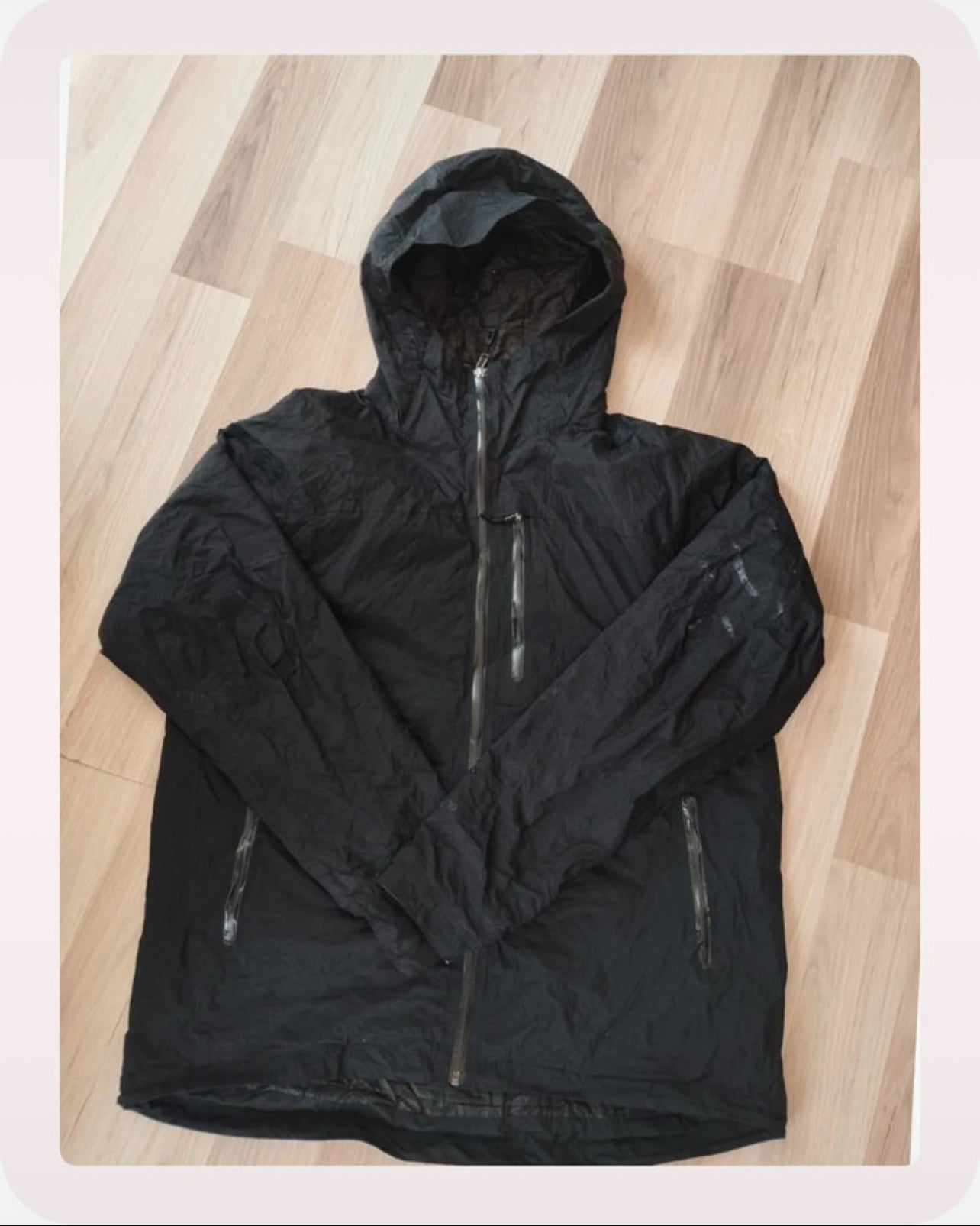 Gefütterte Regen Jacke von Patagonia (XL Herren) schwarz