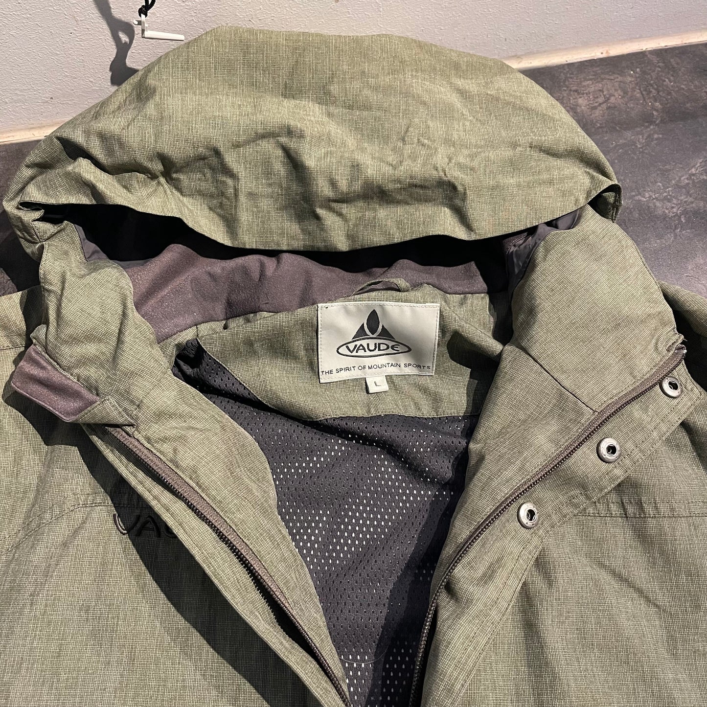 Waterproof Jacke von Vaude (L Herren ) grau