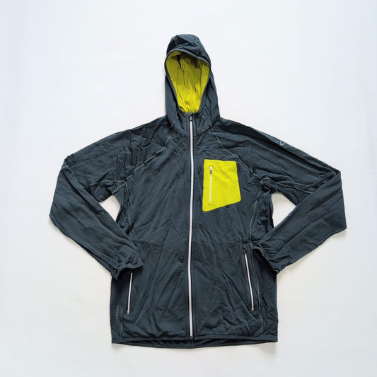 Zipper Merino Jacke von Icebreaker (M Herren) blau mit Kapuze