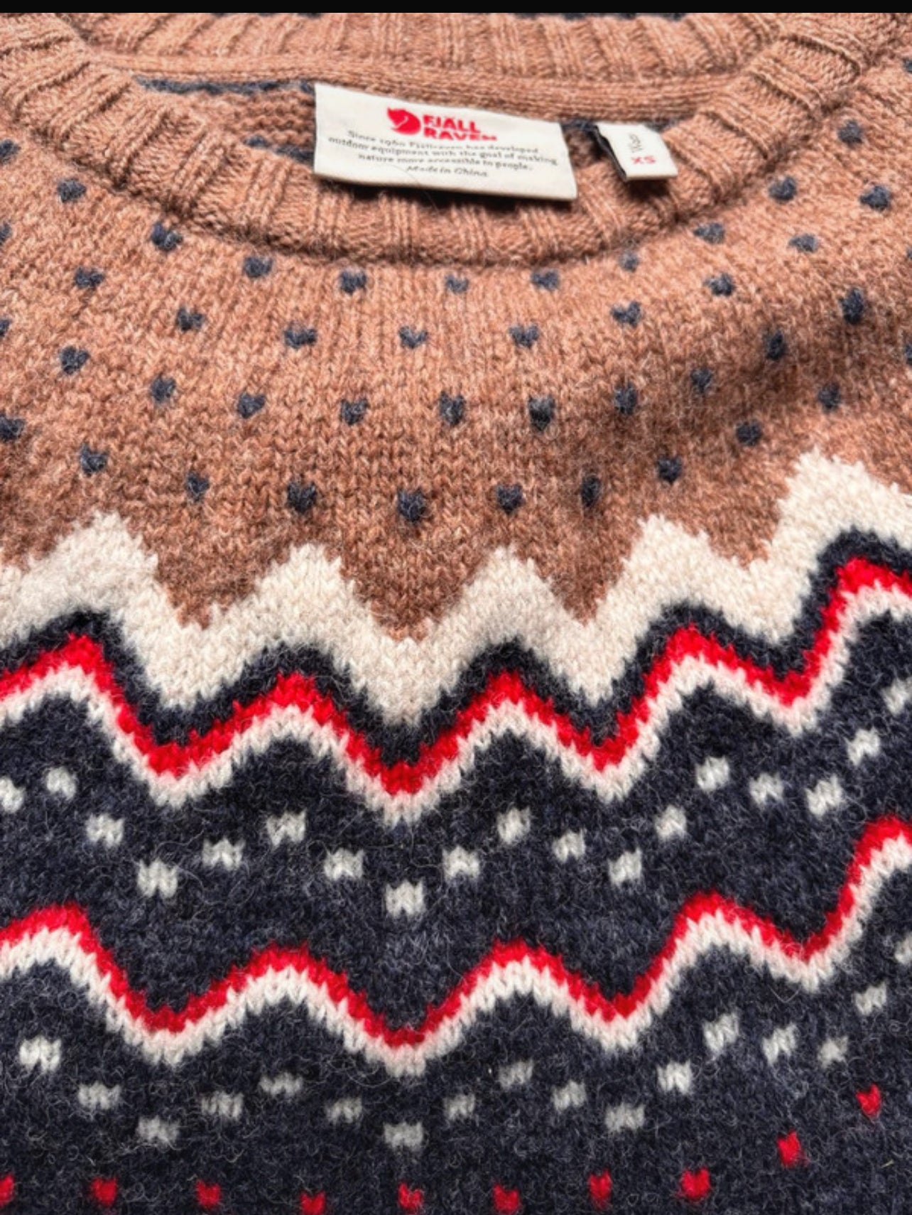 Strick- Pullover (S Damen) Fjällräven Övik Knit Sweater (Wolle) dunkelblau