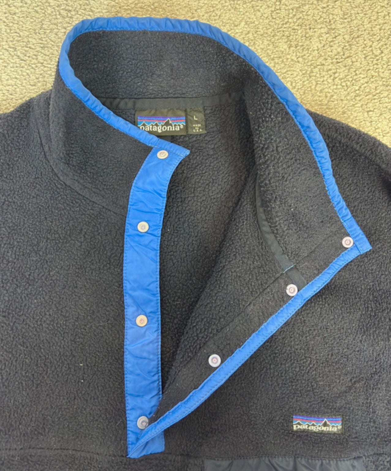 Fleece Pullover Patagonia Synchilla (L Herren) marineblau