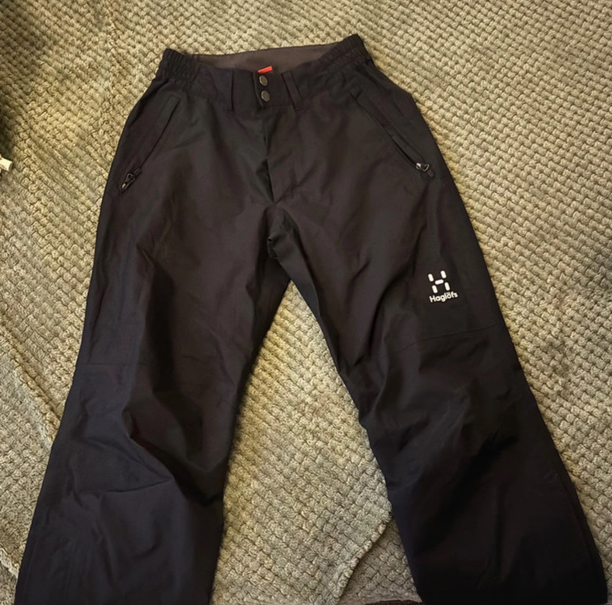 Regenhose von Haglöfs (XS) GoreTex Membran 3 Lagen schwarz