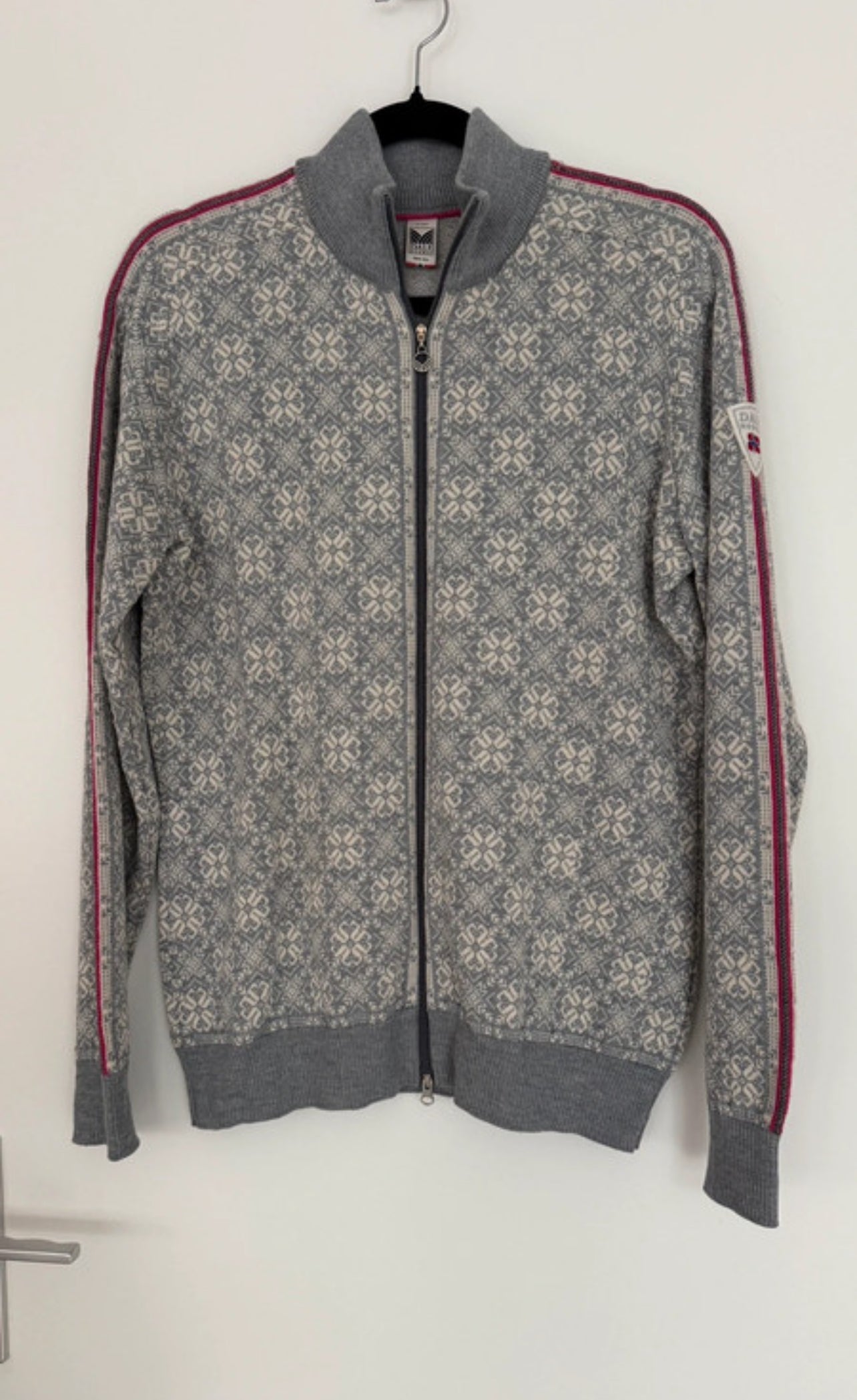 Merino Jacke von Dale of Norway (XL Damen) weiß grau