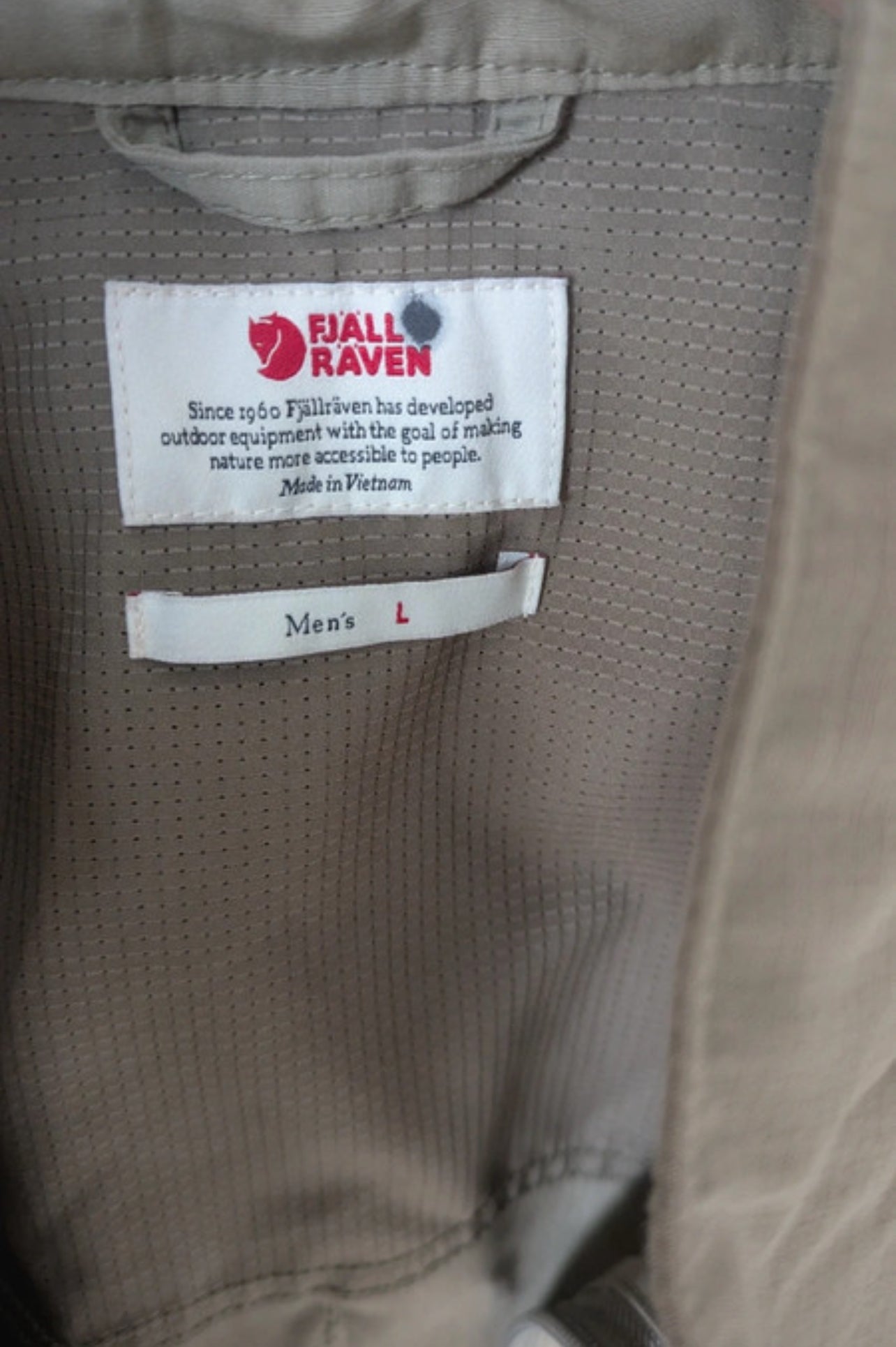 Weste von Fjällräven (L Herren) G-1000 hell- beige