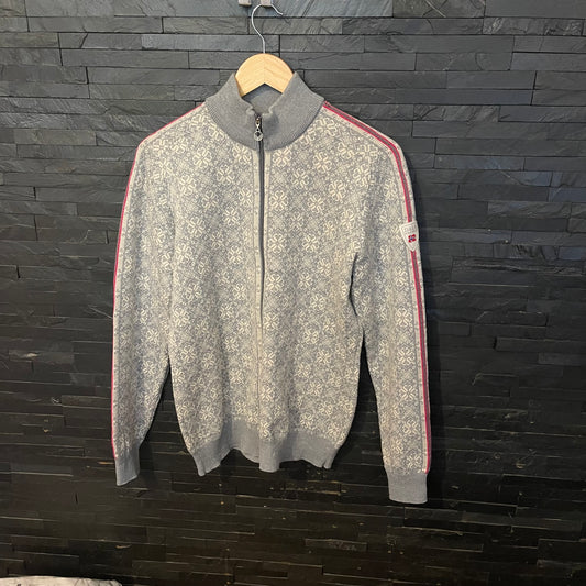 Merino Jacke von Dale of Norway (XL Damen) weiß grau