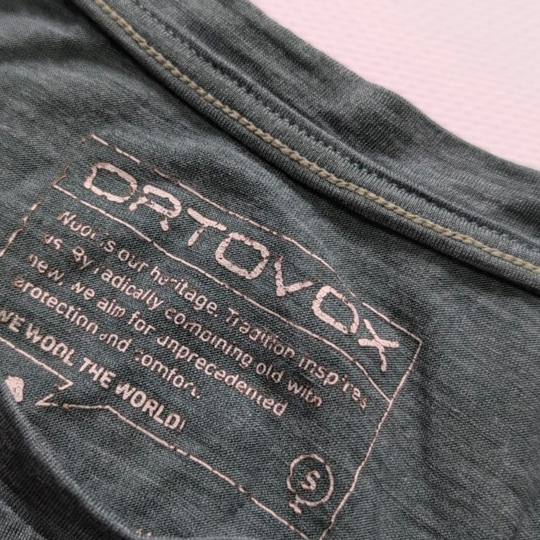 T-Shirt Ortovox Merino (S Damen) grün mit Print