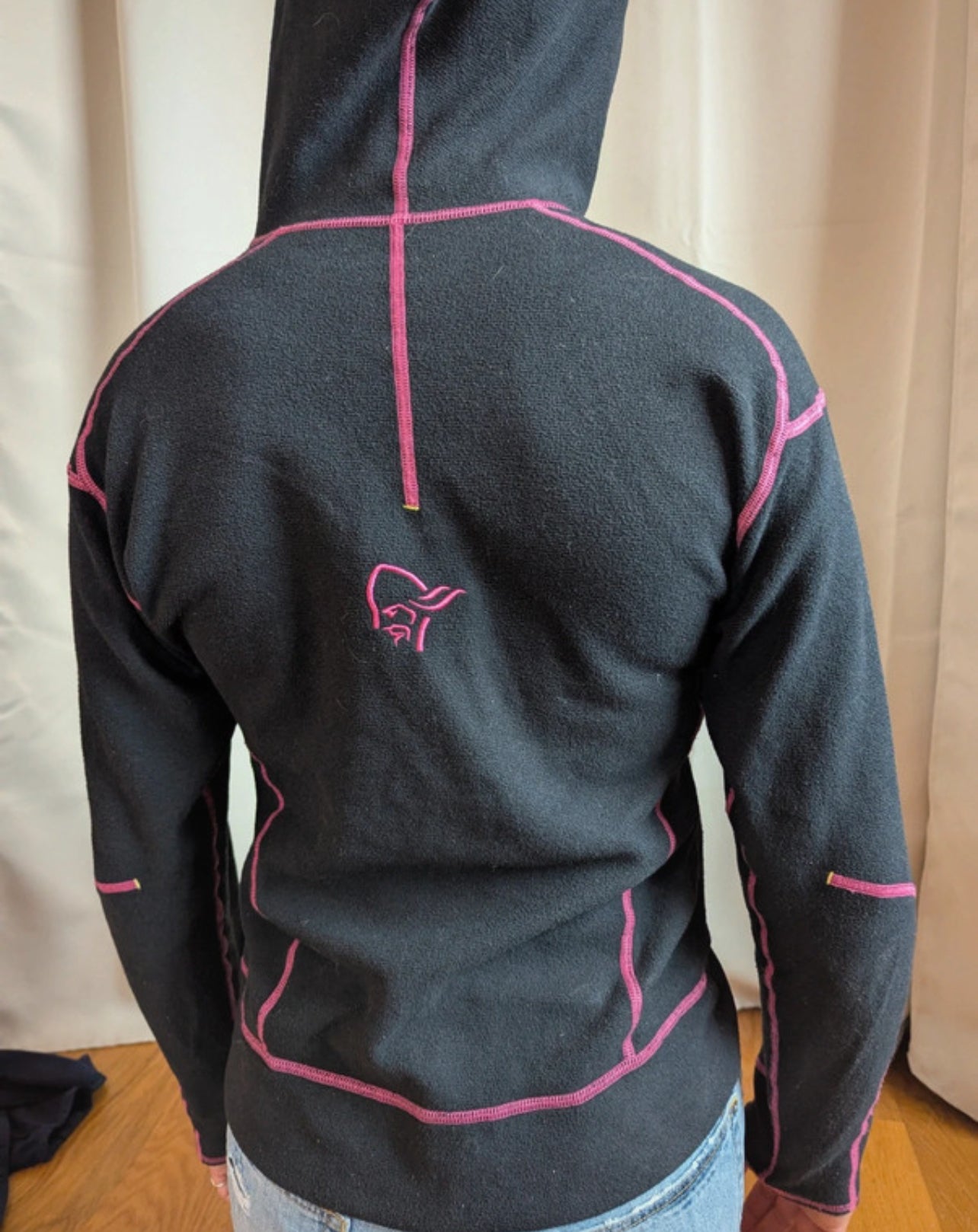 Fleece Jacke von Norrøna (M Damen) Zip Hoodie Warm1 schwarz