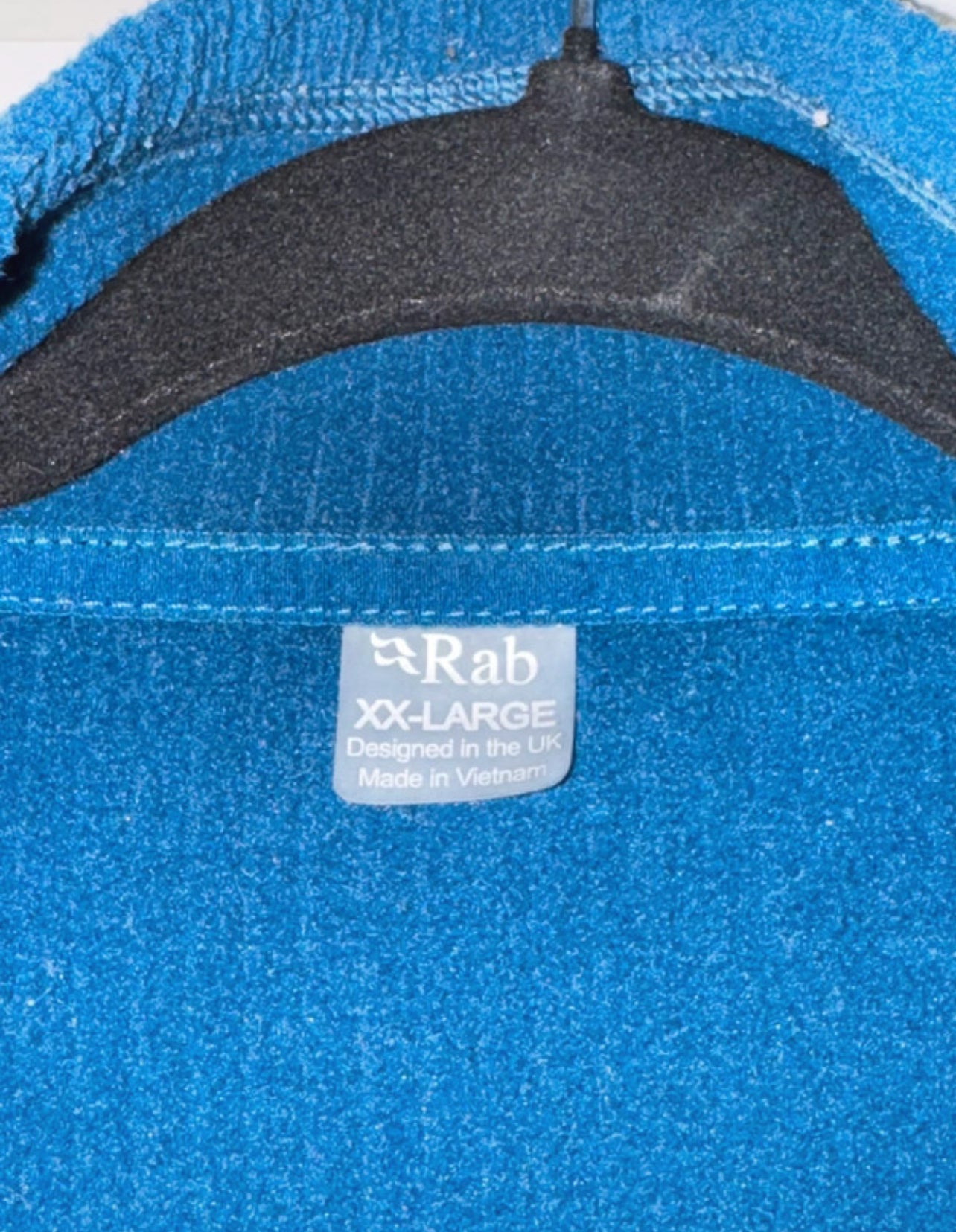 Fleece Pullover von Rab (XXL Herren) Zipper Sweatshirt dunkelblau