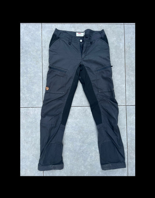 Trekking Hose Fjällräven (S Damen) wasserabweisend schwarz grau