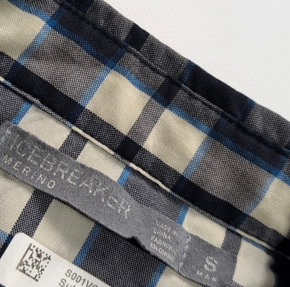 Pure Merino Hemd von Icebreaker (M Herren) weiß blau kariert