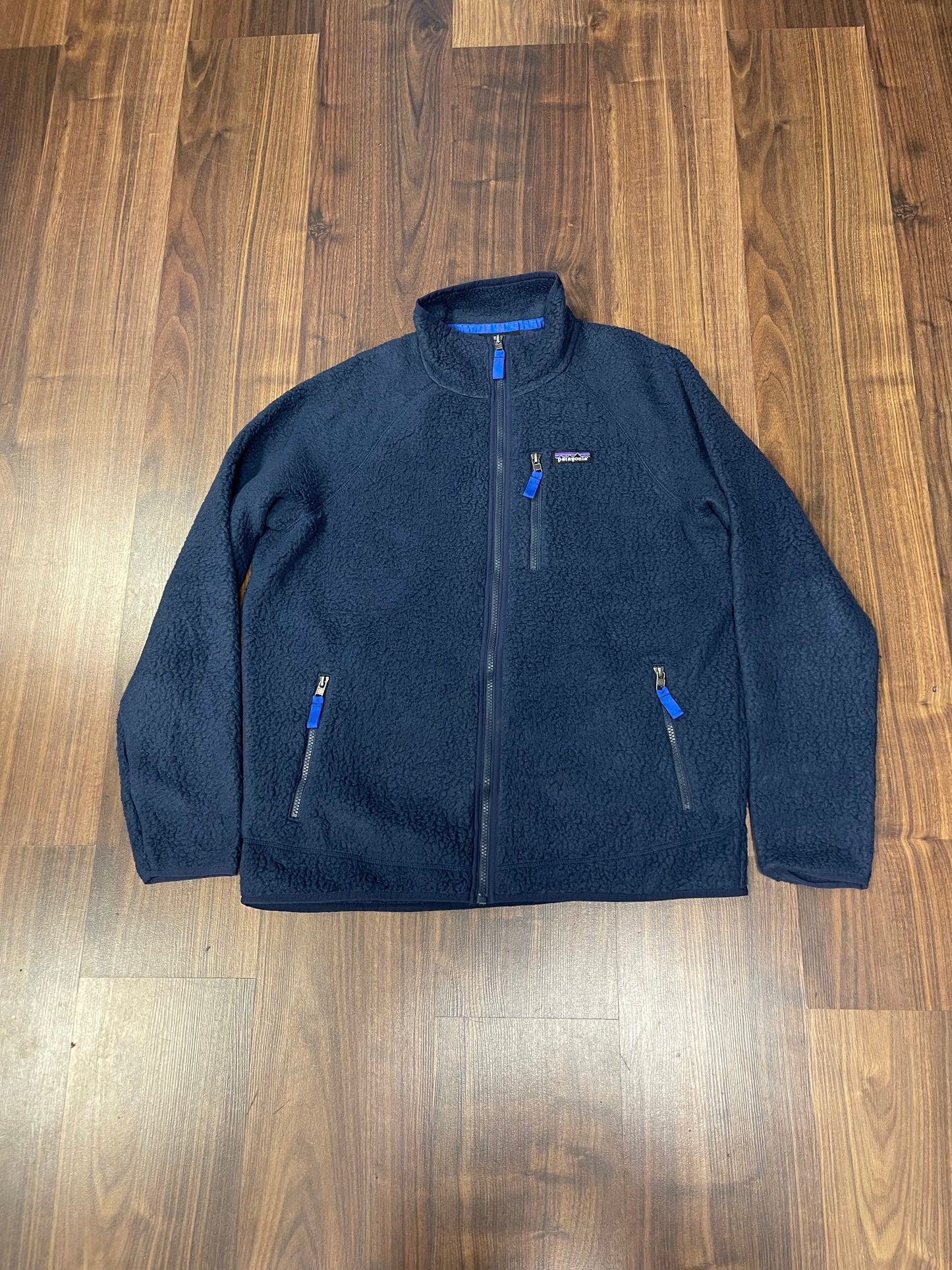 Retro Pile Jacke von Patagonia (L Herren) Teddy dunkelblau