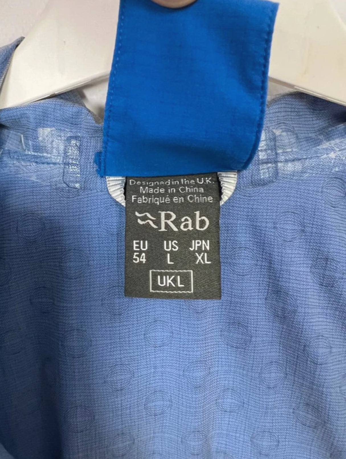 Ultraleichte Regenjacke von Rab (XL :52 Herren) blau