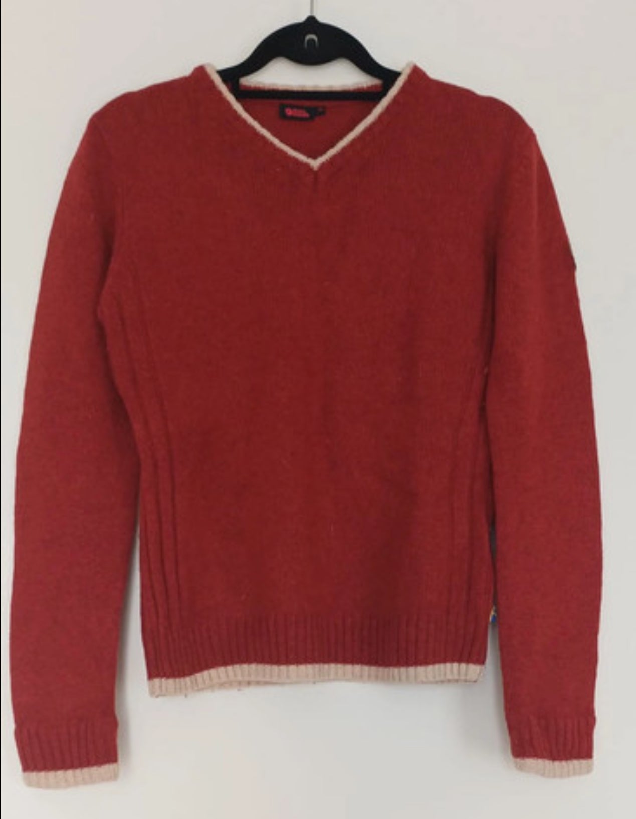 100% Wolle Pullover von Fjällräven ( Damen M ) rot
