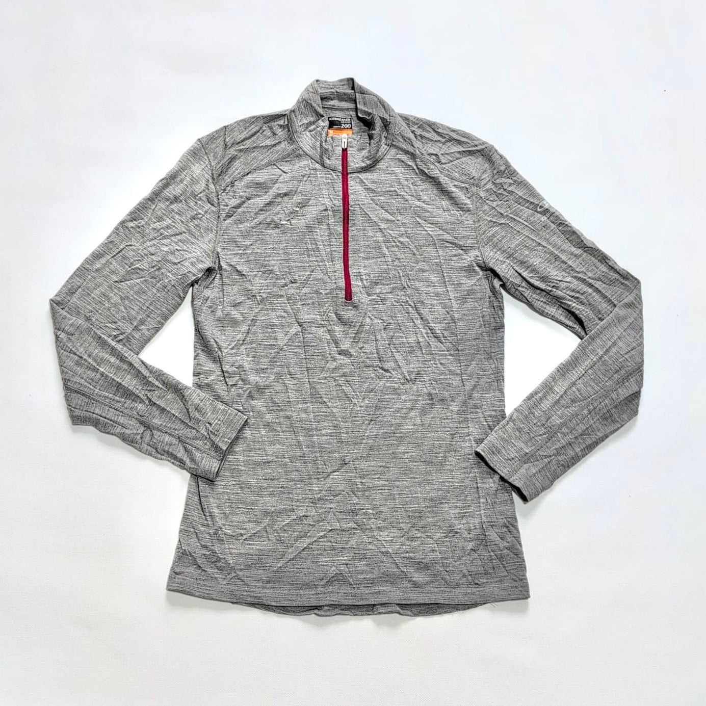 Longsleeve von Icebreaker Merino 200 (M Herren) Zip Shirt grau