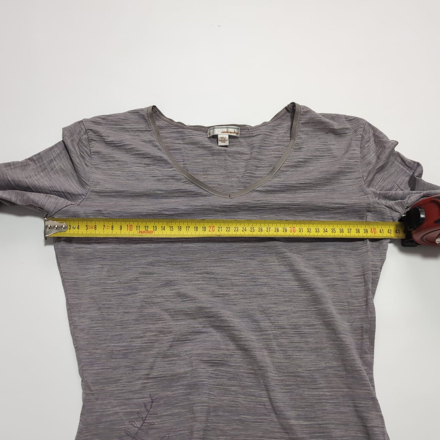 Langarm Shirt Icebreaker (S Damen) Merino 180 Longsleeve grau
