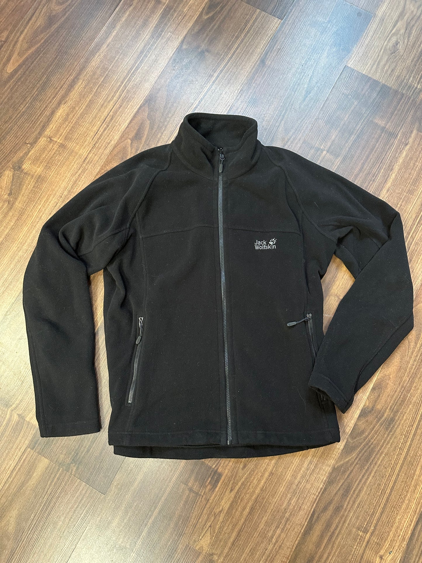 Fleece Jacke Jack Wolfskin (L Herren) Zipper Midlayer schwarz