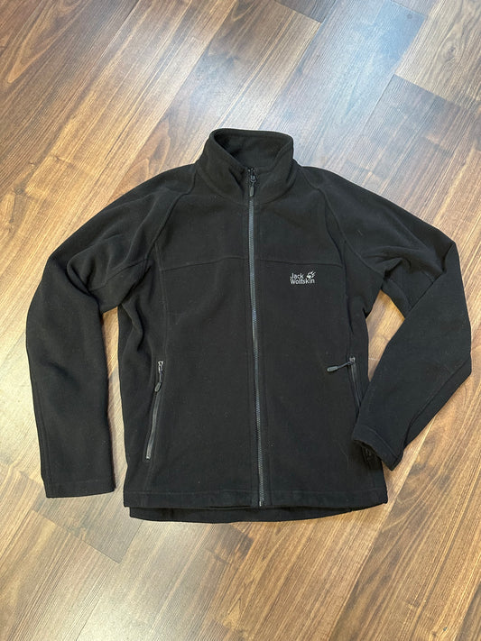 Fleece Jacke Jack Wolfskin (L Herren) Zipper Midlayer schwarz