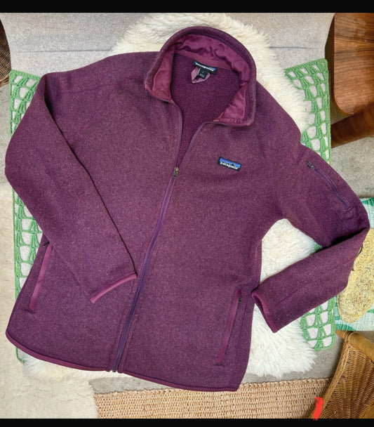 Patagonia Fleece Jacke Damen L - Better Sweater Aubergine