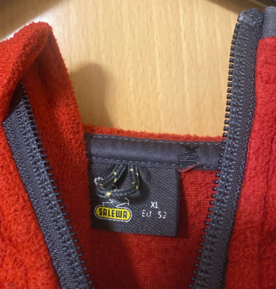 Fleece Jacke von Salewa (XL Herren) Zipper Hoodie rot