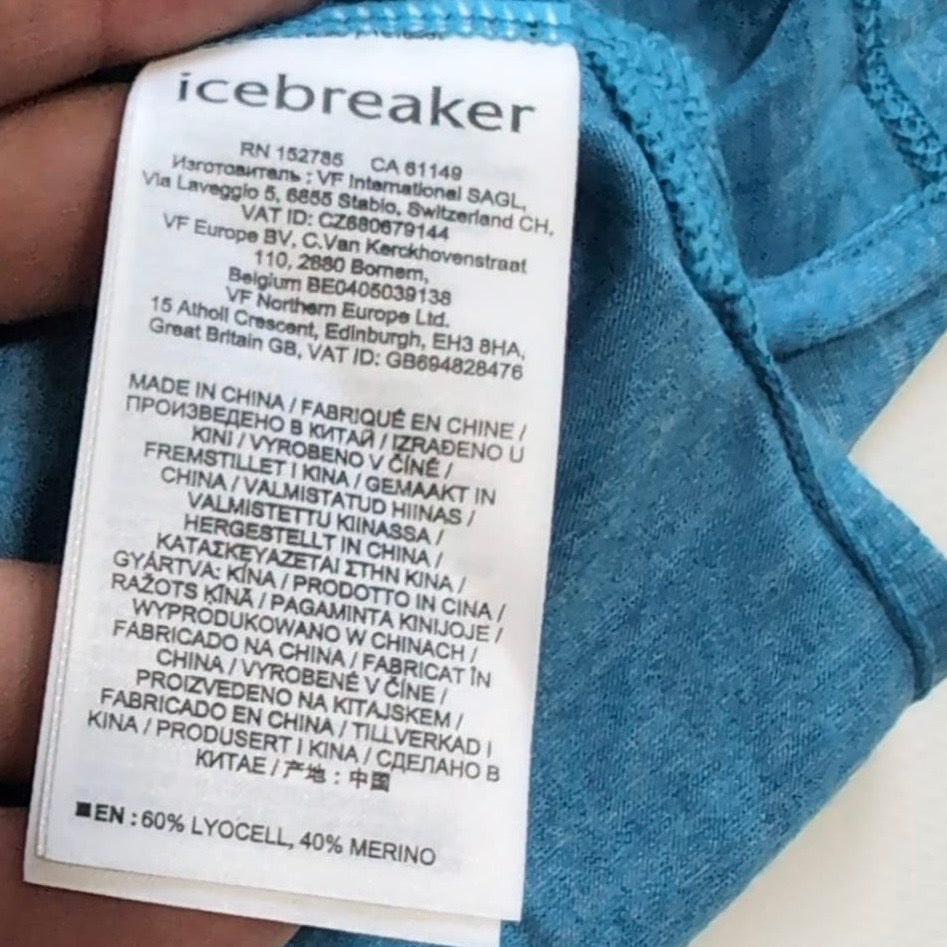 T-Shirt von Icebreaker Merino cool lite (M Herren) blau