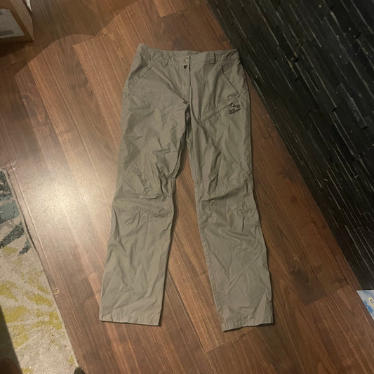 Outdoor Hose (L Damen) von Jack Wolfskin wasserabweisend mit Baumwolle khaki