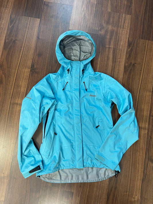 Regen Jacke von Bergans (S Damen) Hardshell blau