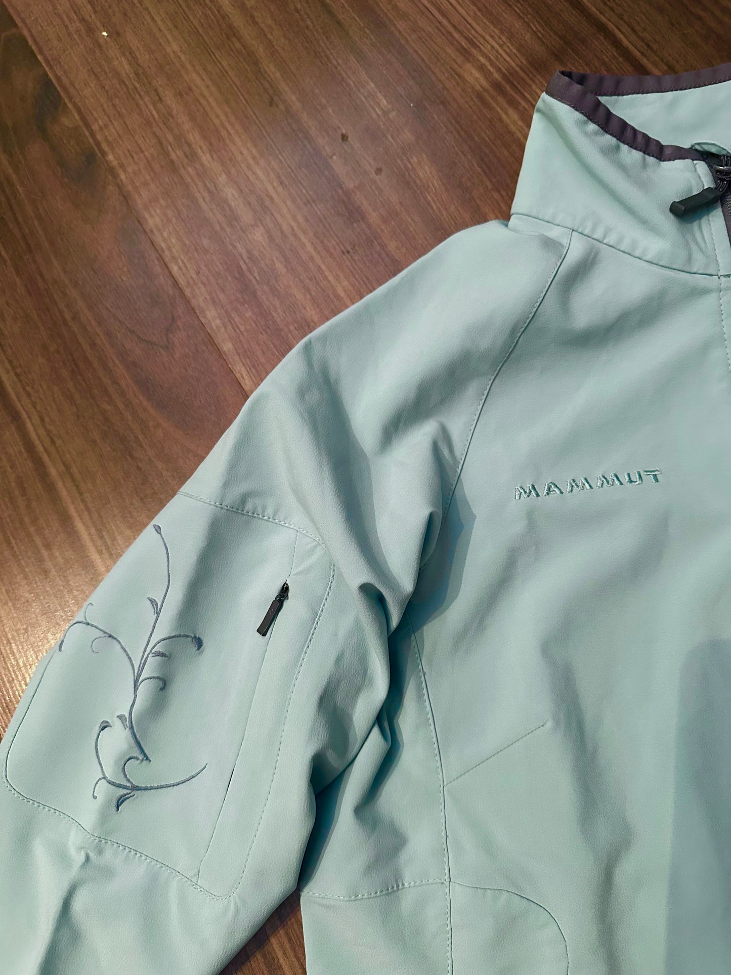 Jacke Mammut (S bis M Damen) Windstopper Softech hell blau