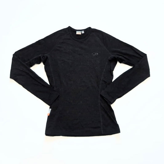 Merino Longsleeve Icebreaker 200 (XS Damen) schwarz Baselayer