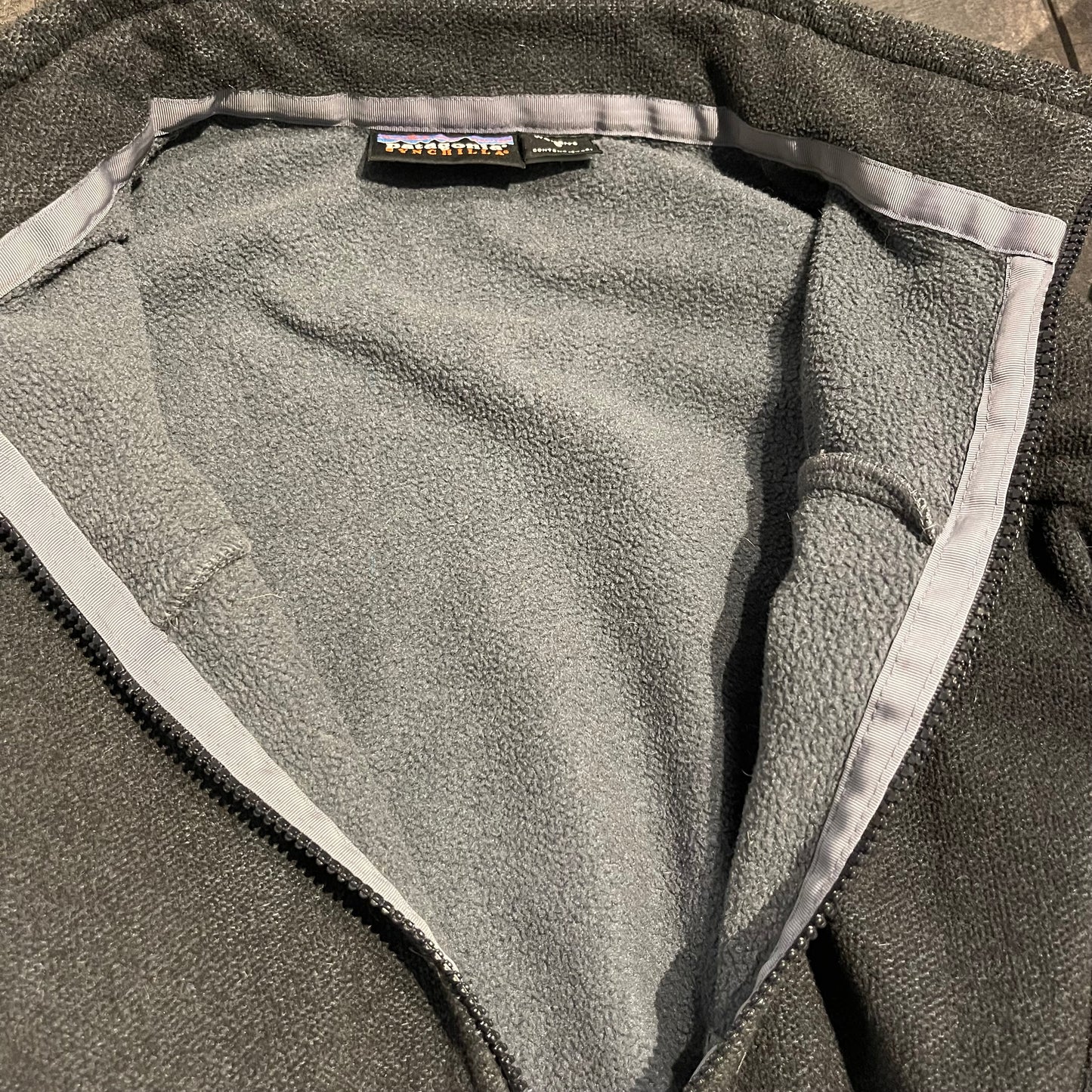 Patagonia Fleece Jacke ( S Damen) Zipper Sweatshirt Synchilla dunkelgrau