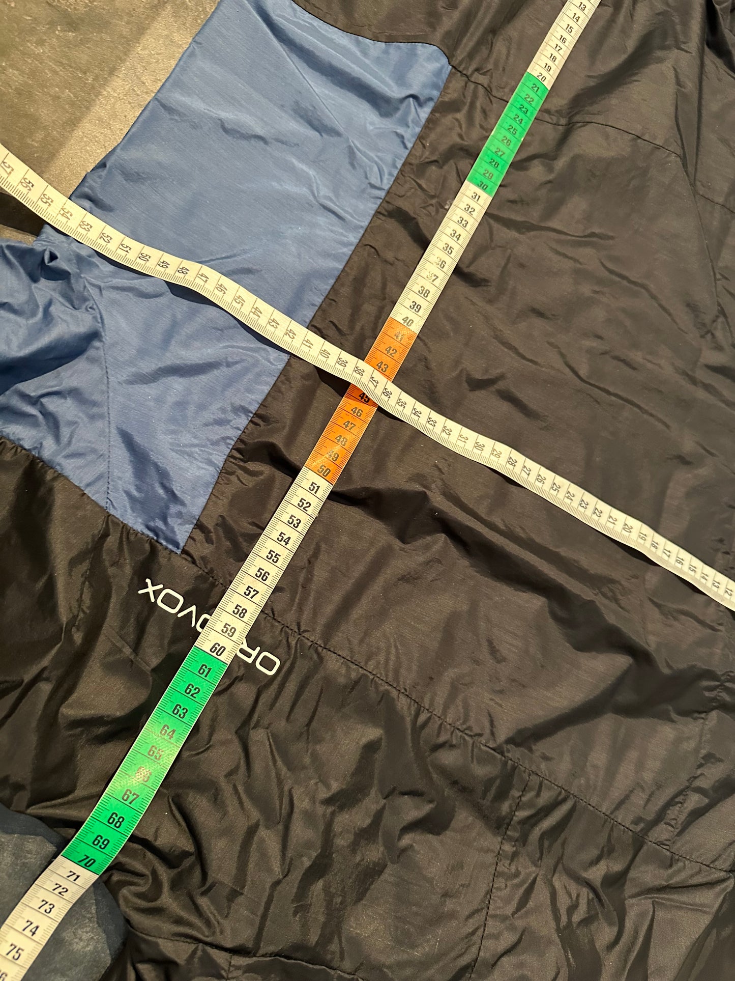 Ultraleichte Regen Jacke Ortovox (XL Damen) Merino inside blau schwarz