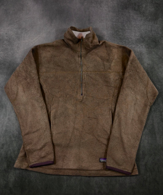 Zip Fleece Pullover Patagonia (M Damen) Synchilla braun
