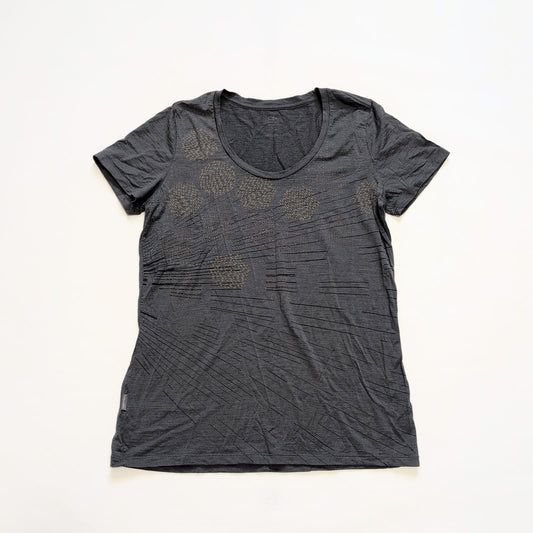 Merino T-Shirt von Icebreaker (M Damen) grau Print