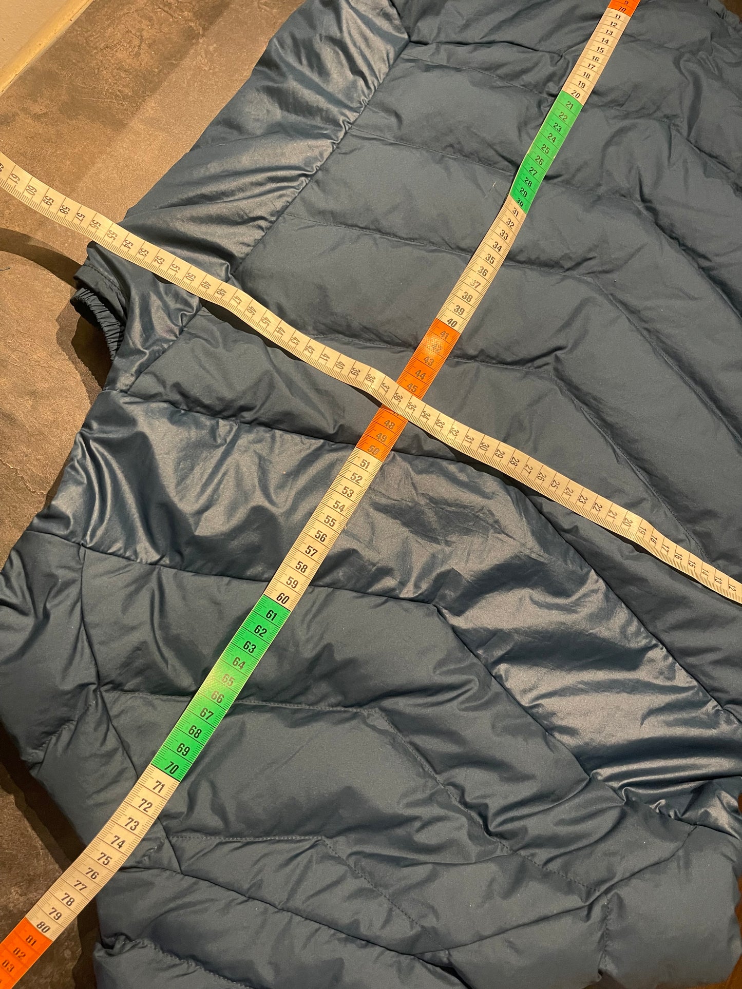 Warme Daunen Weste von Bergans (M Herren) blau