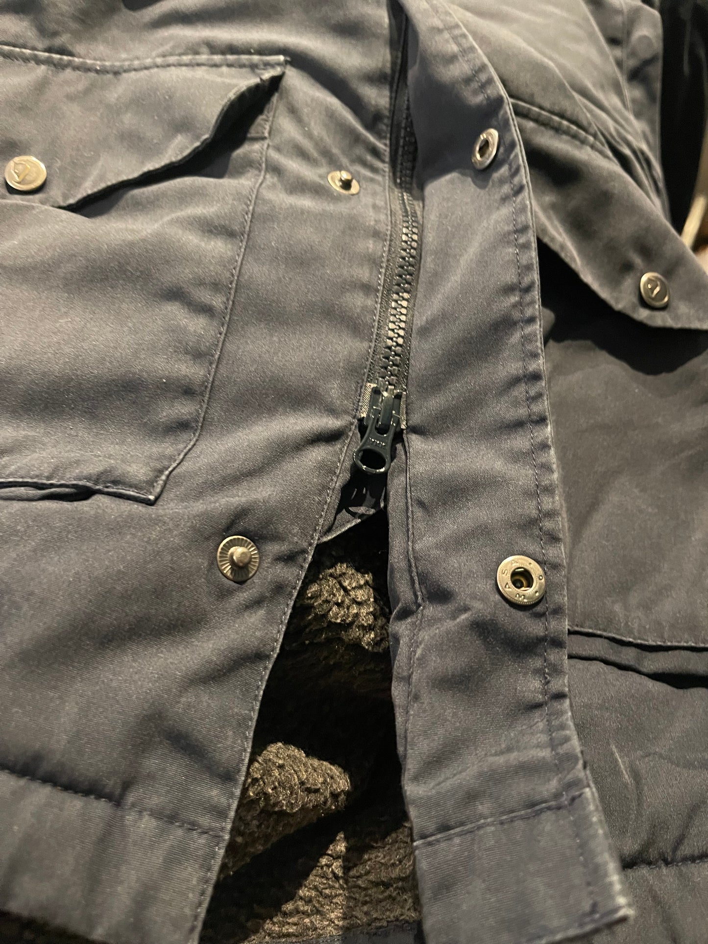 Winter Mantel von Fjällräven XS Greenland Parka dunkelblau