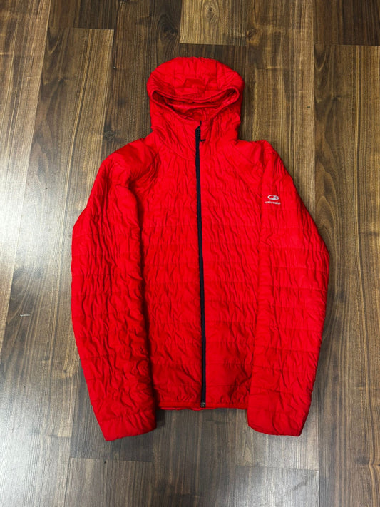 Kapuzen Stepp Jacke von Icebreaker Merino (L Herren) Isolation rot