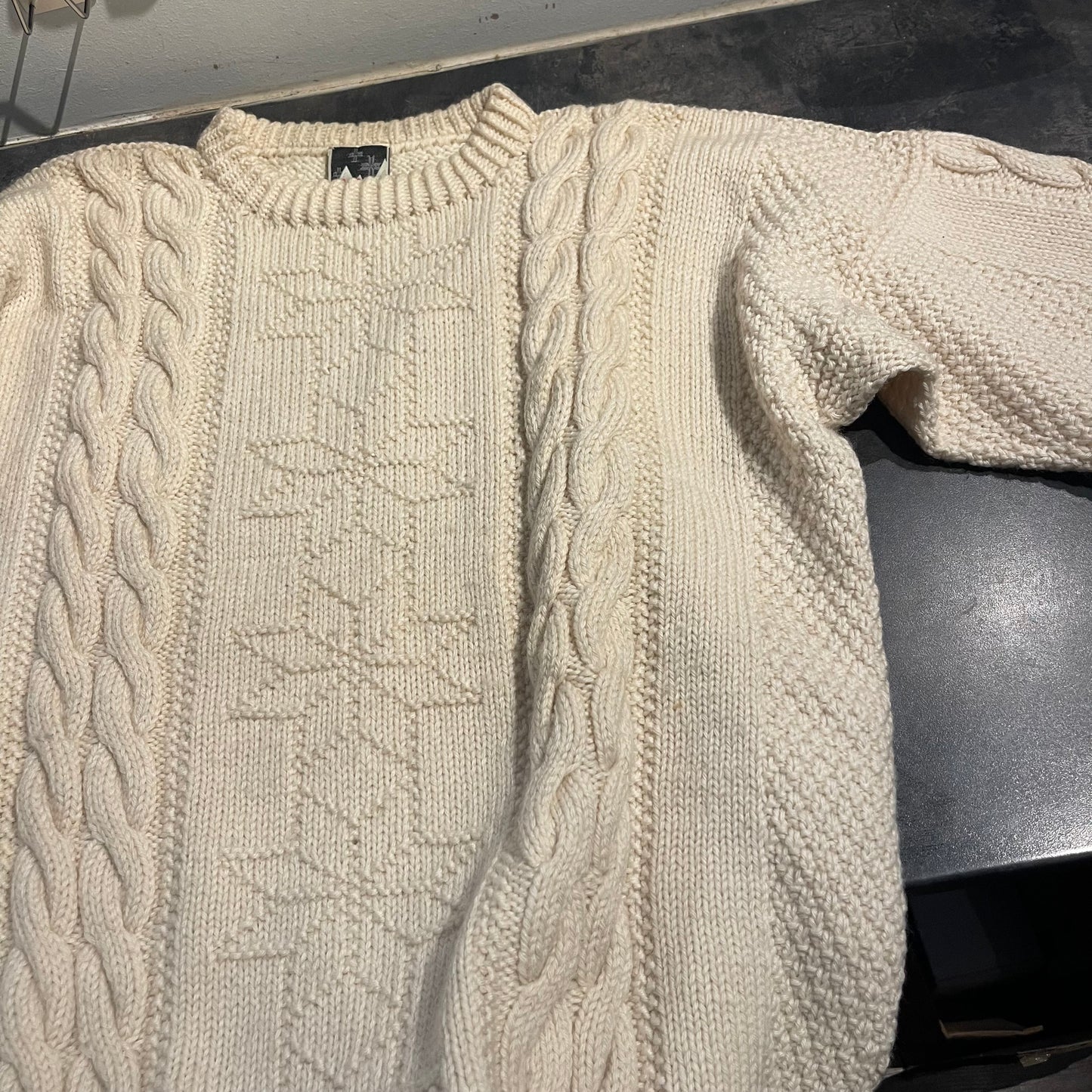 Strick Pullover von Dale of Norway XL weiß 100% Schurwolle