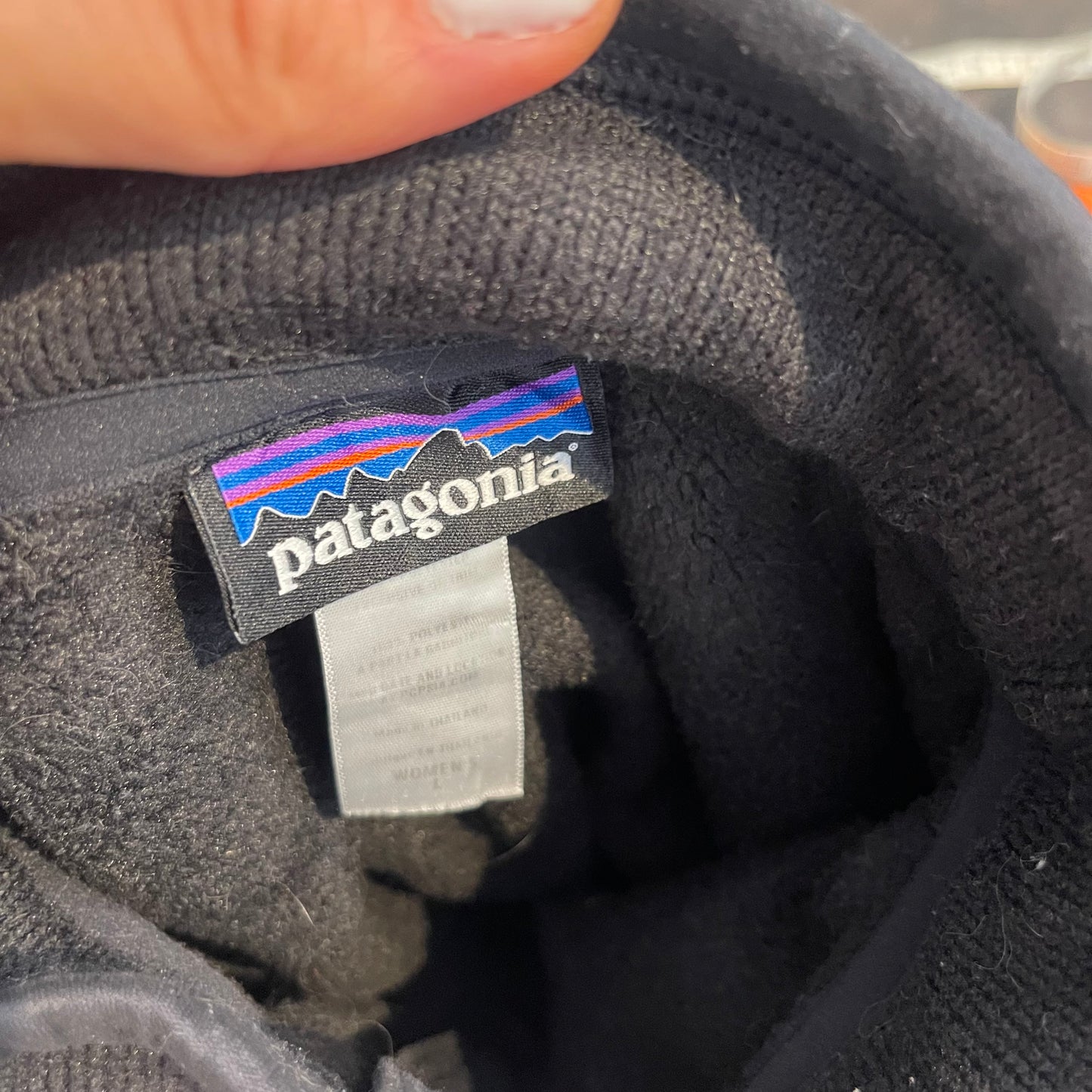 Fleecejacke von Patagonia (L Damen) Zipper Sweatshirt Better Sweater schwarz