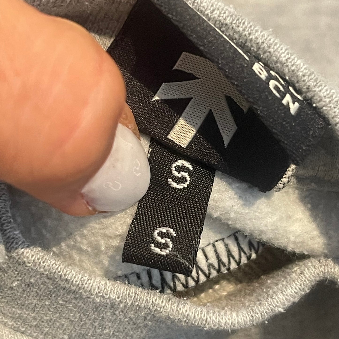 Kaotiko Pullover (S) 50% Baumwolle grau schwarz bunt