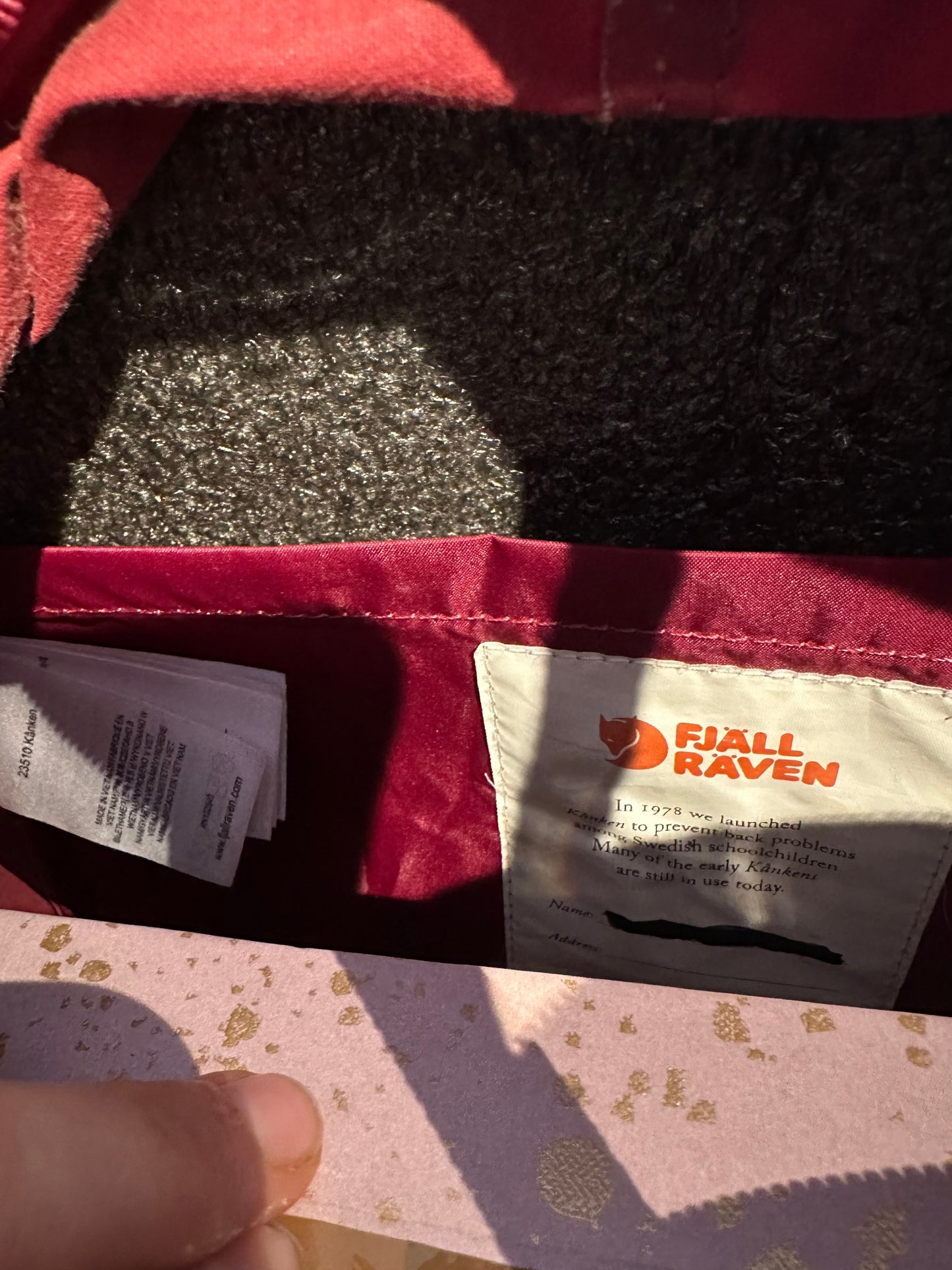 Fjällräven kanken Rucksack beerenfarbig
