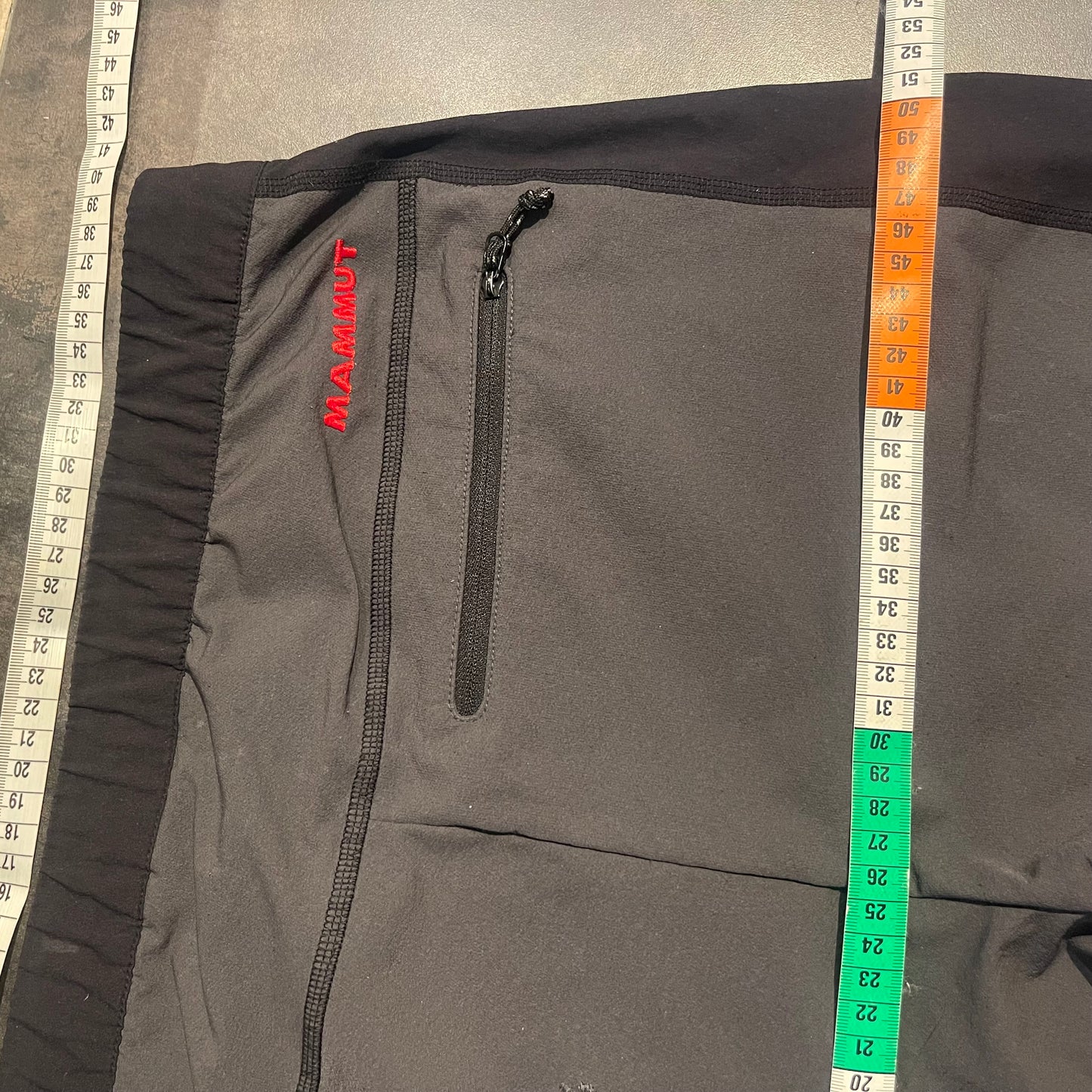 Elastische Trekking Hose Mammut (S Herren) wasserdicht schwarz grau