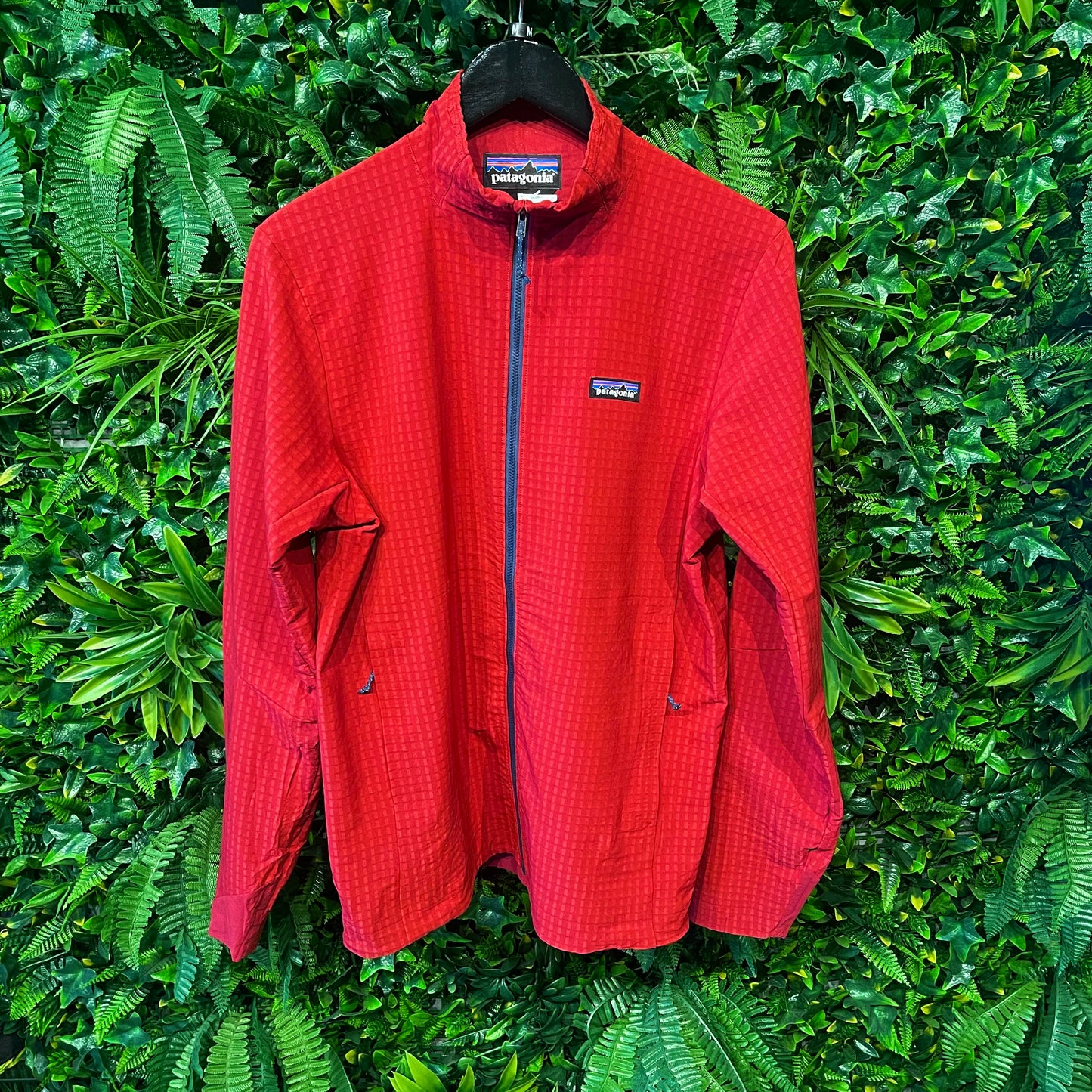 Jacke von Patagonia R1 (M Herren) Full-Zip rot