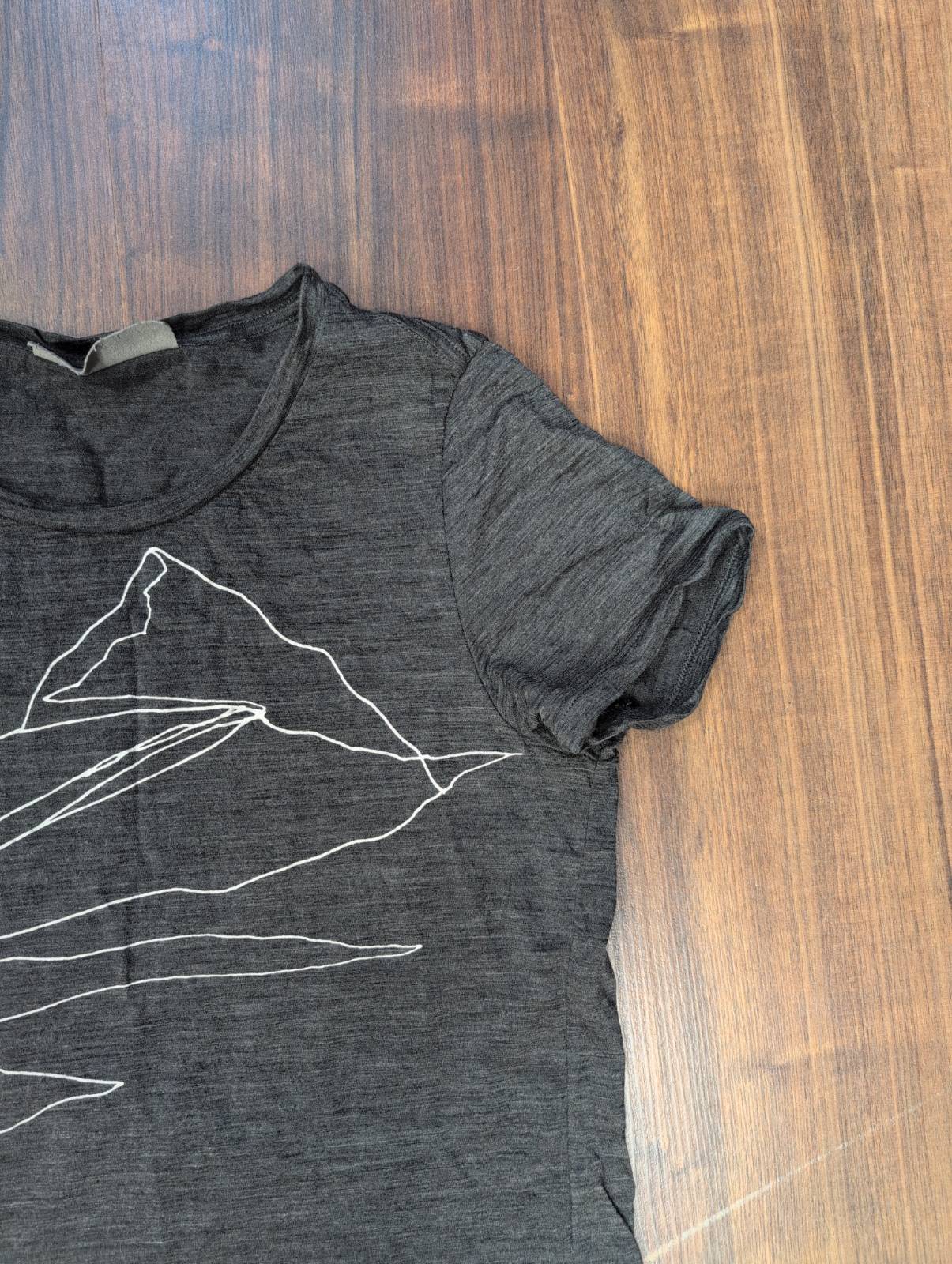 T-Shirt von Icebreaker Merino (S Damen) grau Print - wanderlich.com