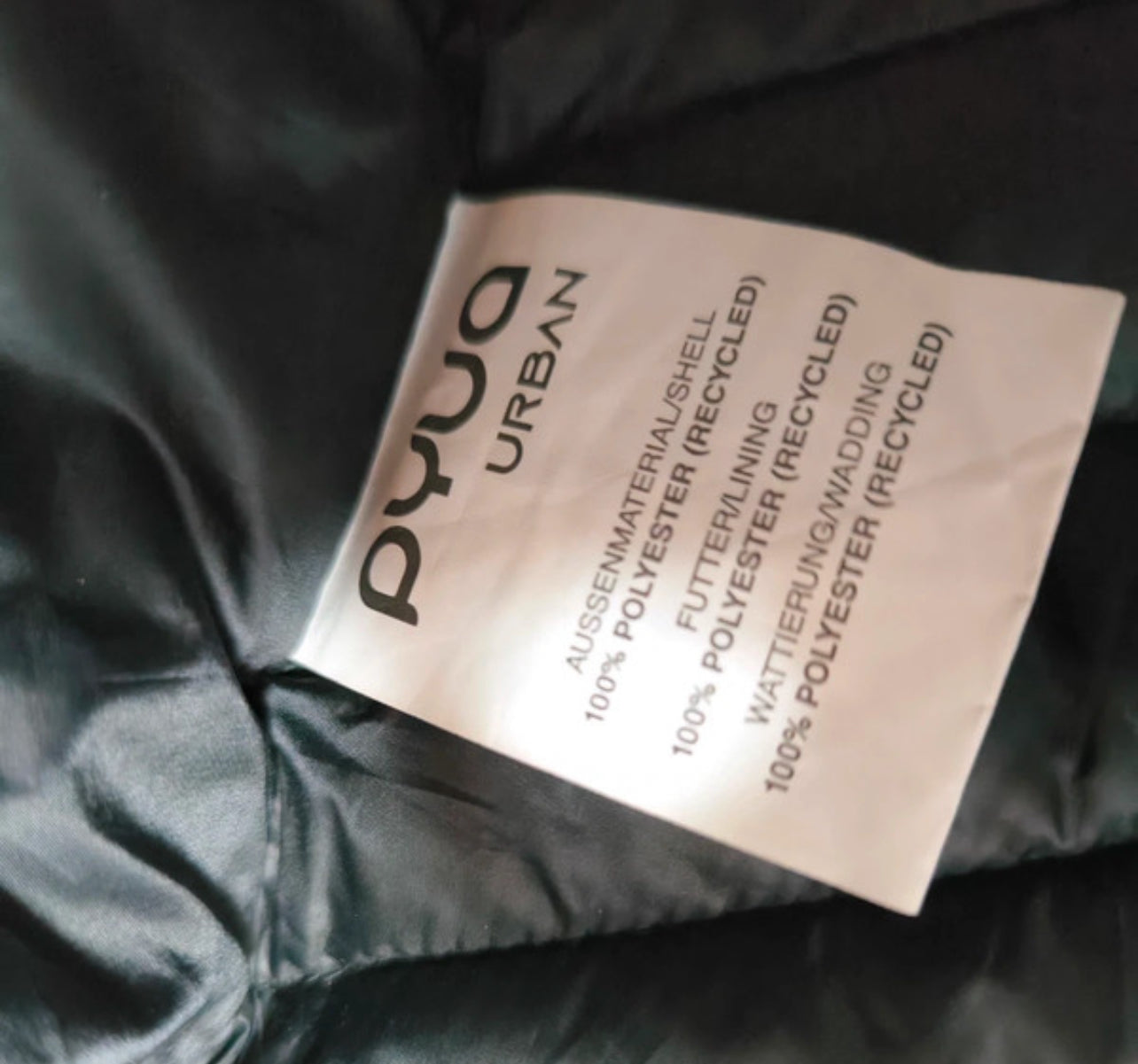Stepp Jacke von Pyua (M Damen) Recycelte Kunstdaune schwarz