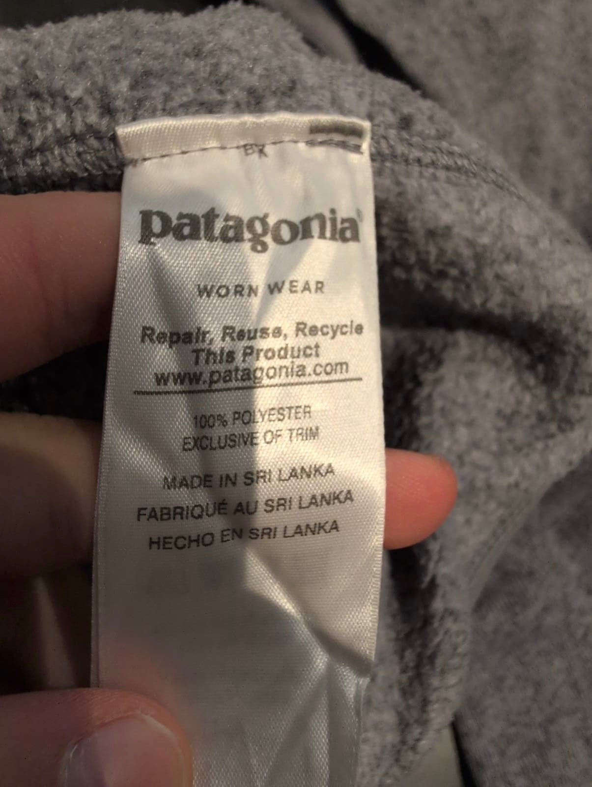 Patagonia Fleece Jacke (M Damen) Better Sweater Hoodie grau - wanderlich.com