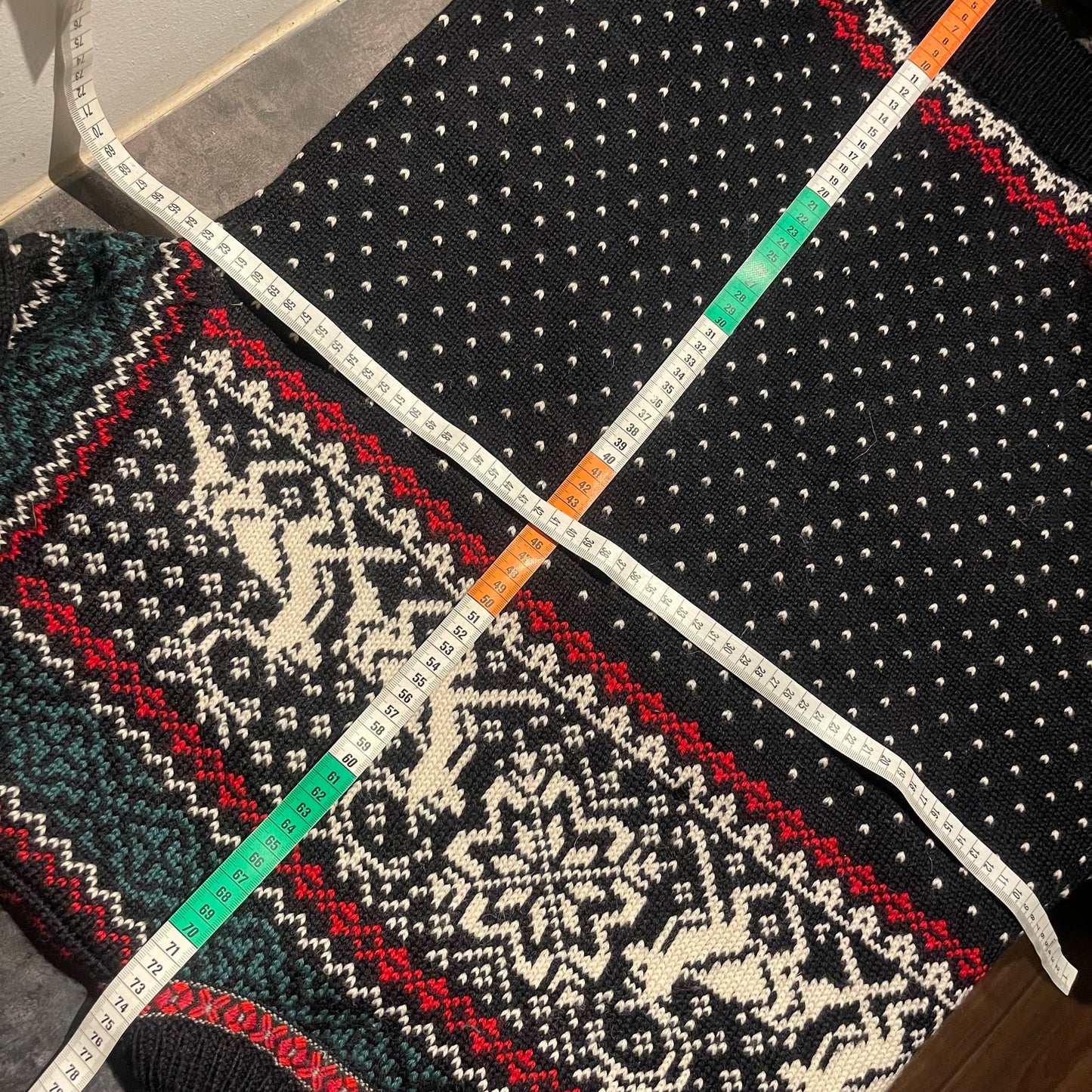 Strick Jacke Dale of Norway (XL Herren) Hirsche schwarz Wolle