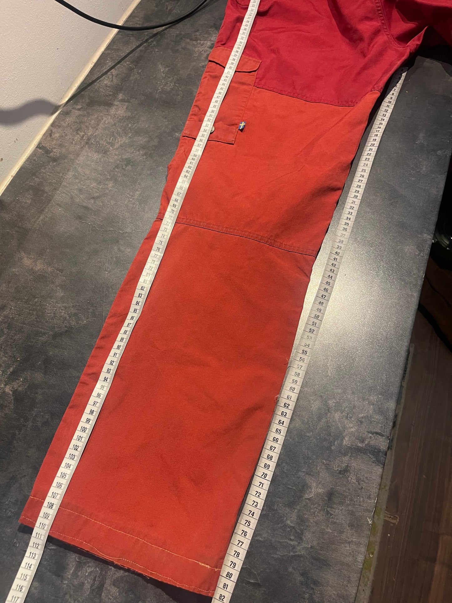 Trekking Hose Fjällräven Barents Pro (XL /42 ) gekürzt rot