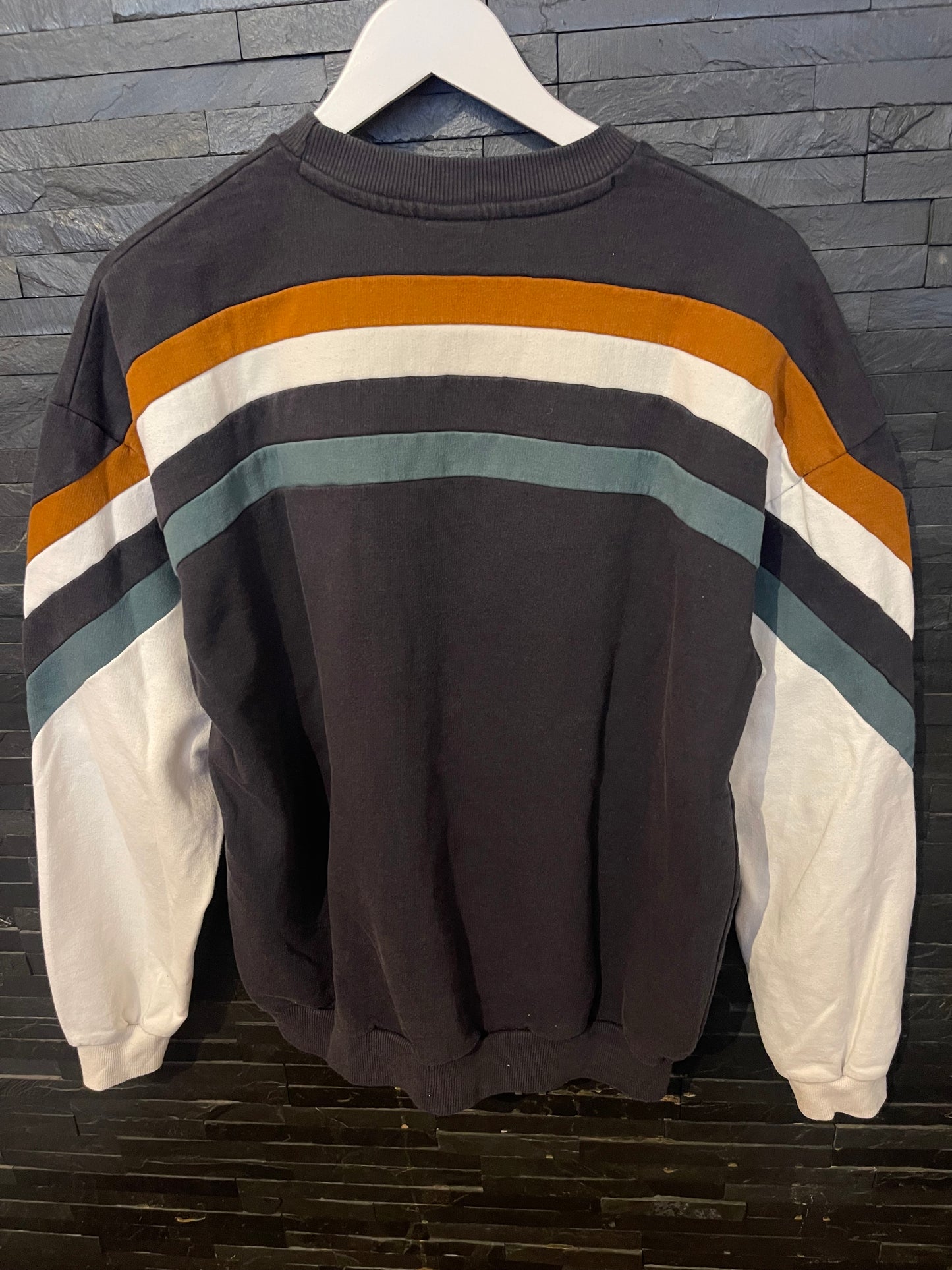 Pullover von Kaotiko M (Unisex) Sweatshirt marineblau braun weiß