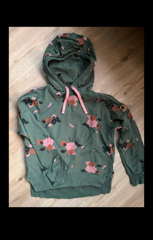Kapuzenpullover von Maloja (XS Damen) Hoodie Baumwolle grün Print