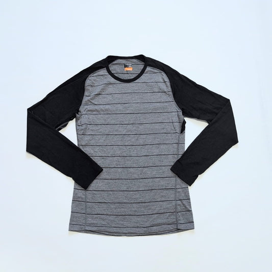 Longsleeve von Icebreaker Merino 200 (M Herren) grau schwarz