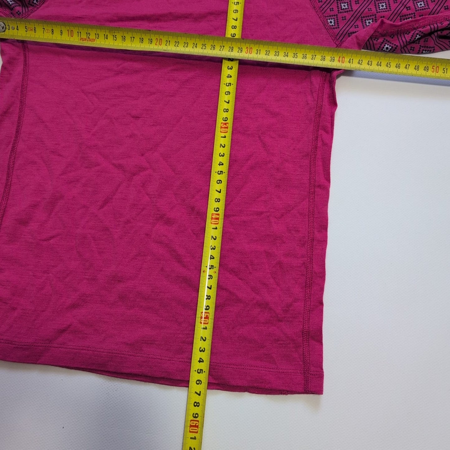 Longsleeve Icebreaker XS Merino Lightweight pink Muster